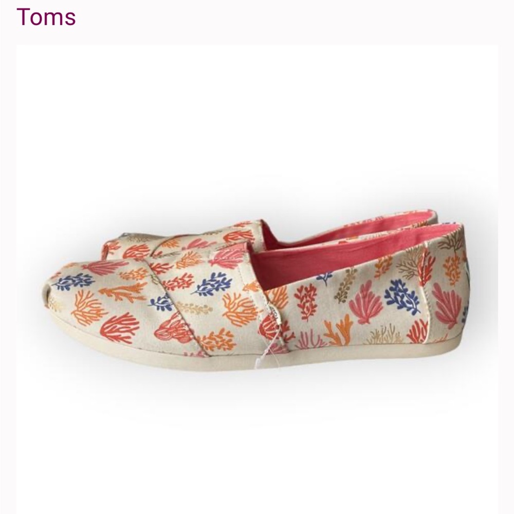 Toms Multicolor Coral Print Women's Shoes